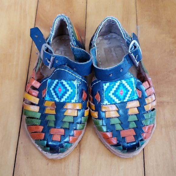 Urge Rock Mexican Toddler Huaraches Buckle Sandals size 2 - Picture 4 of 10